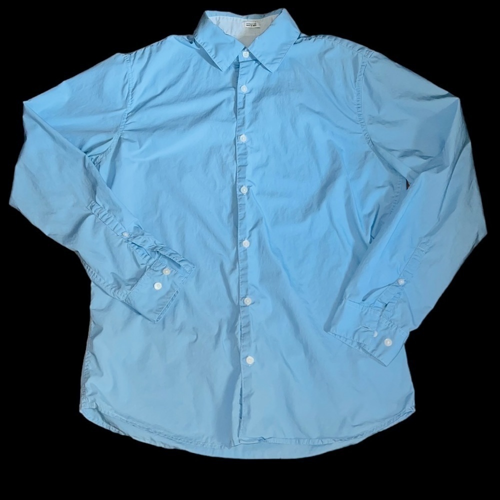 Calvin Klein Dress Shirt Men's Small Light Blue Long Sleeve Button Up EUC